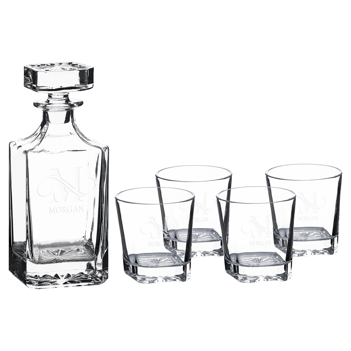 Custom 750ml Decanter Set | Personalized & Engraved Tumblers