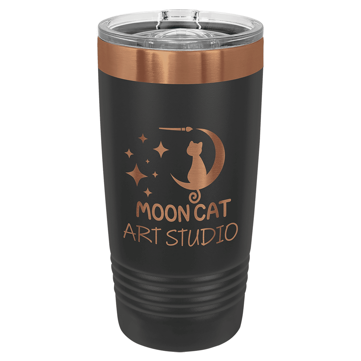 Custom 20oz Tumblers | Personalized & Engraved Tumblers| Ghost on Rose Gold